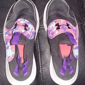 Under Armour Girl's Youth Runplay Camo Running Shoes, Sz 1Y